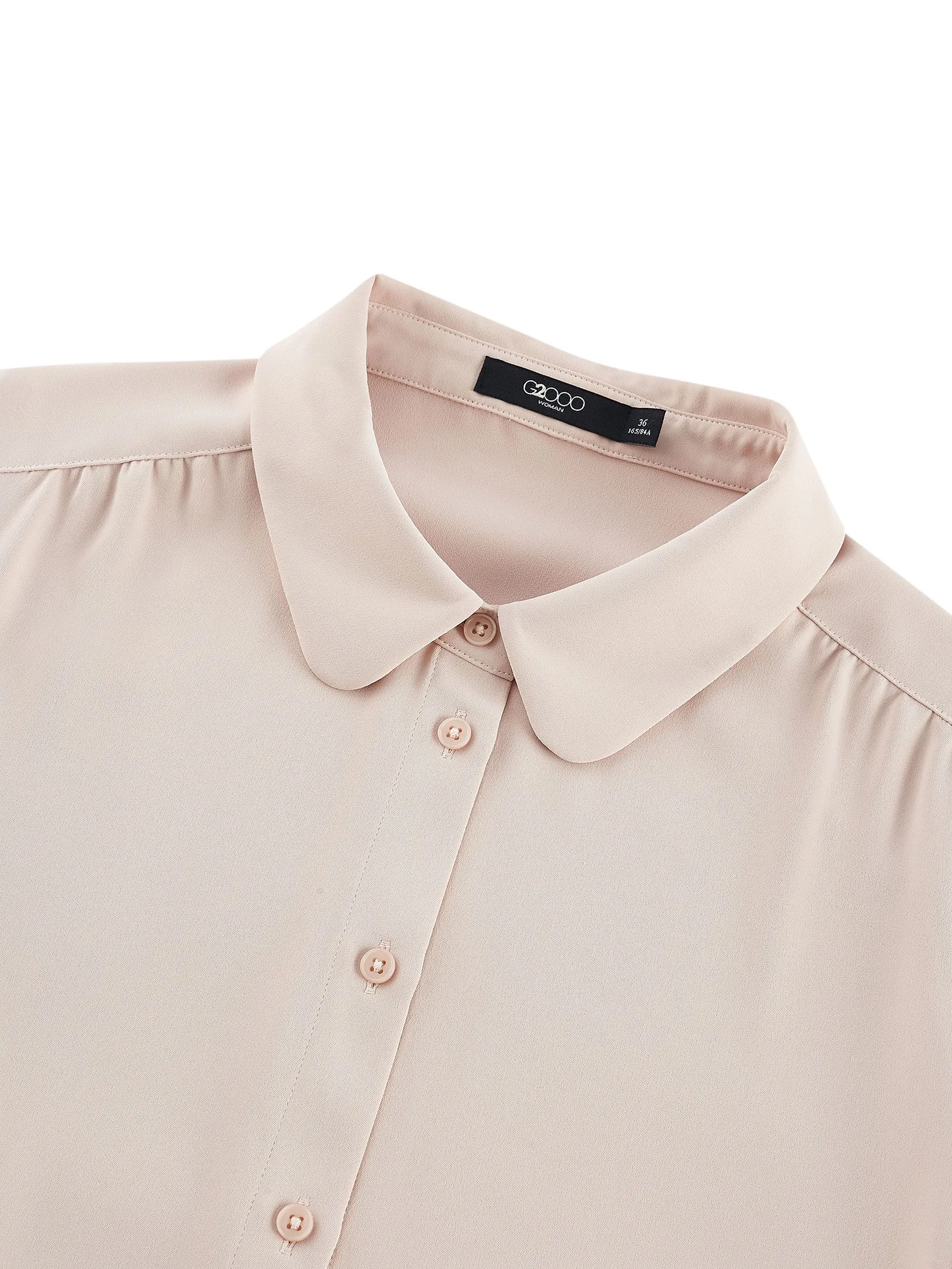 G2000 Women Clothing Satin Blouse With Detachable Bow  Regular Fit - pink