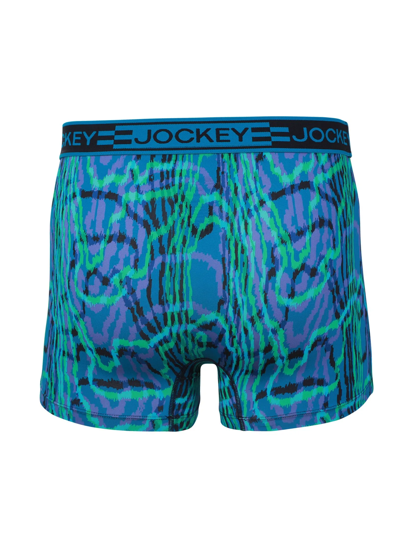 JOCKEY UNDERWEAR Men's SPORT MICROFIBER ACTIVE TRUNKS GREEN