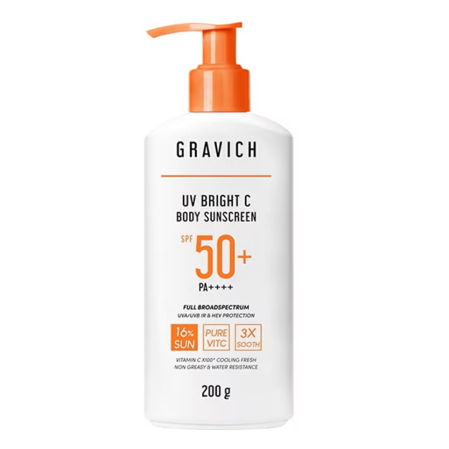 Gravich UV Bright C Body Sunscreen SPF50+ PA++++ 200 g.