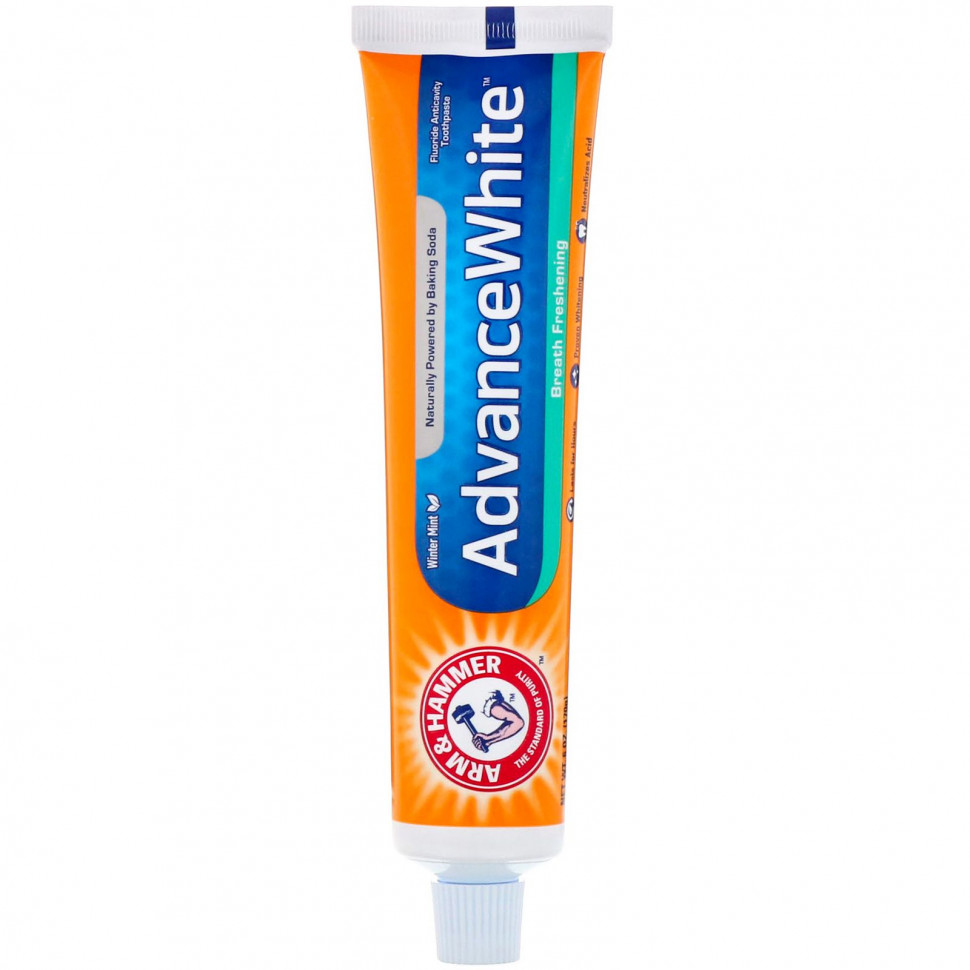 Arm & Hammer, AdvanceWhite, Зубная паста, освежающая дыхание, зимняя мята, 6,0 унций (170 г)