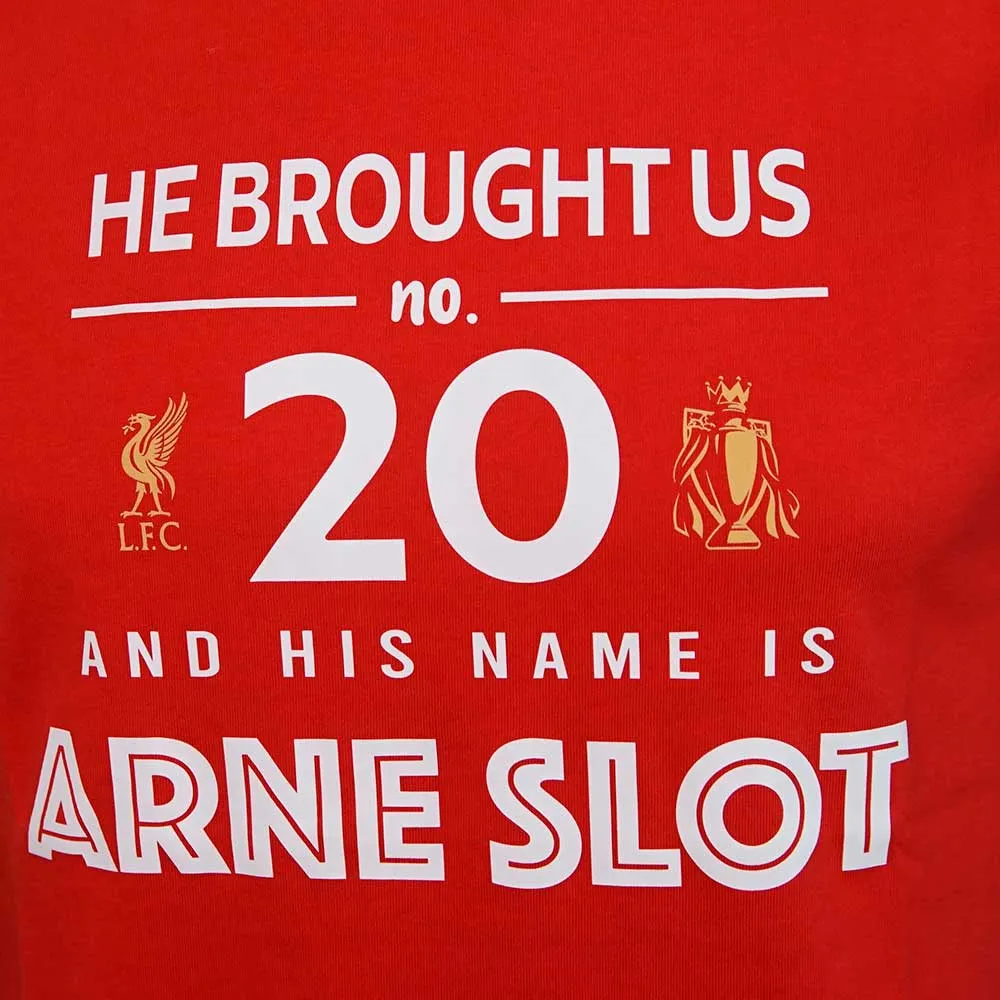 LIVERPOOL FOOTBALL CLUB Arne Slot Graphic Men Football T-Shirt Red - LF068AP015EOTH
