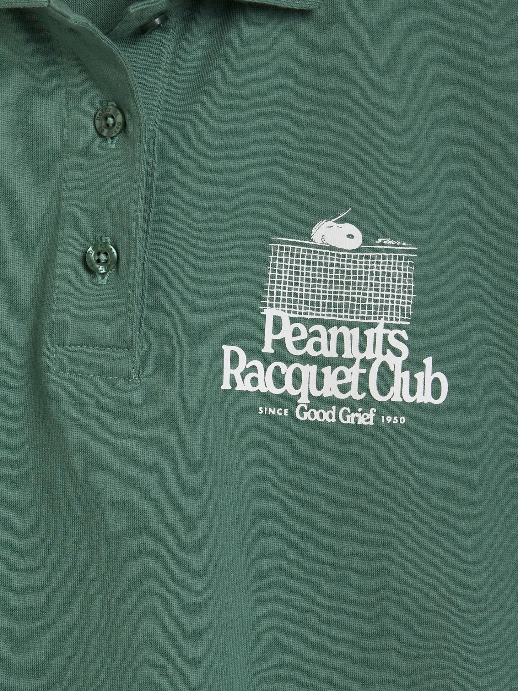 DEFRY 01 Women Polo Shirt Short Sleeves Snoopy Print