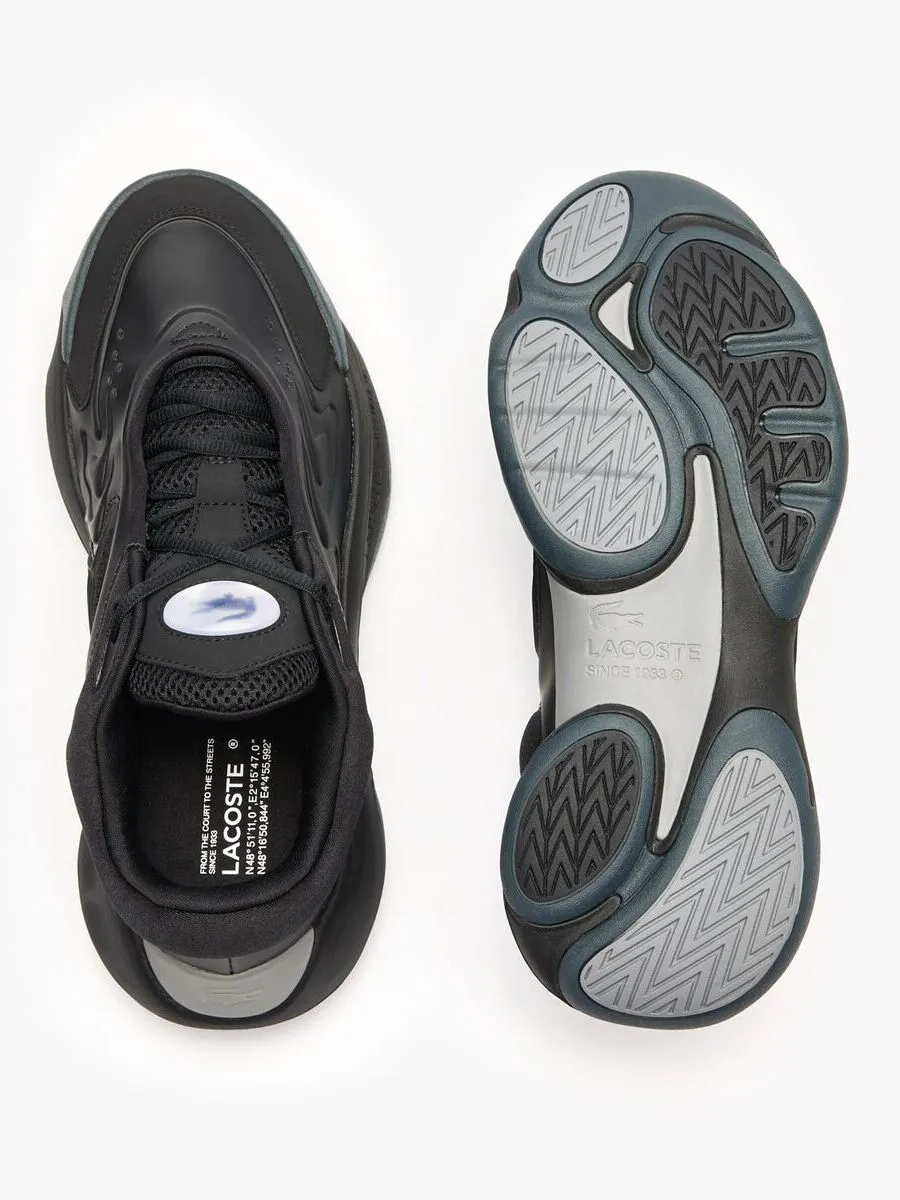 LACOSTE Black Men’s Aceline Trainers