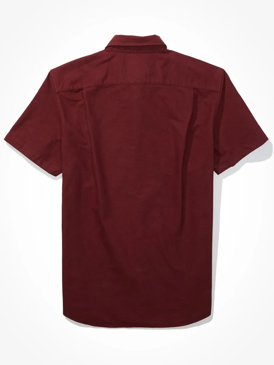 AMERICAN EAGLE MEN 2106 INT SS CF BTD PC DYE OXFORD W EAGLE 613 BURGUNDY