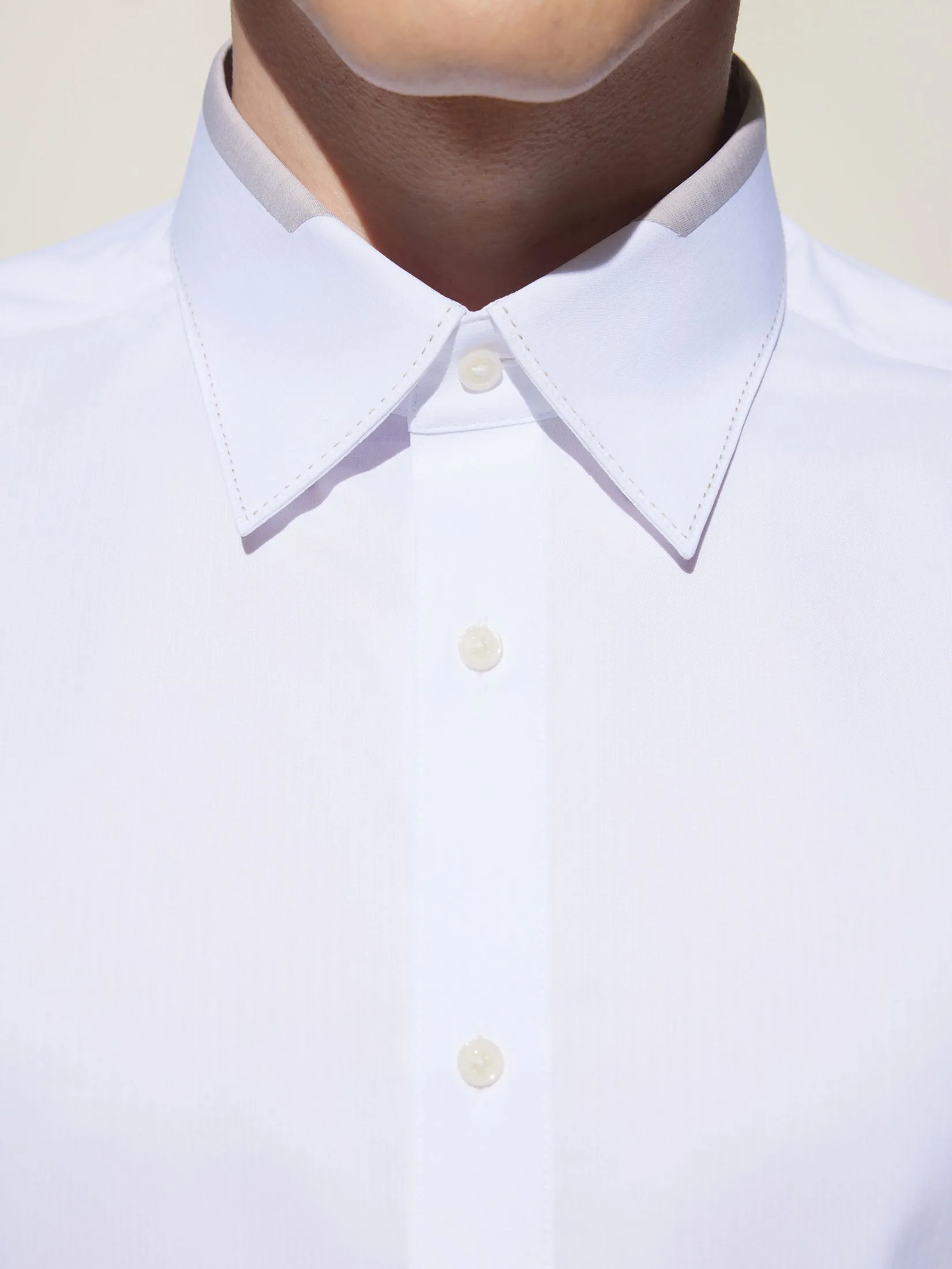 G2000 Men Clothing Non-Iron Dry Texture Shirt  Smart Fit - 5112338200 - White