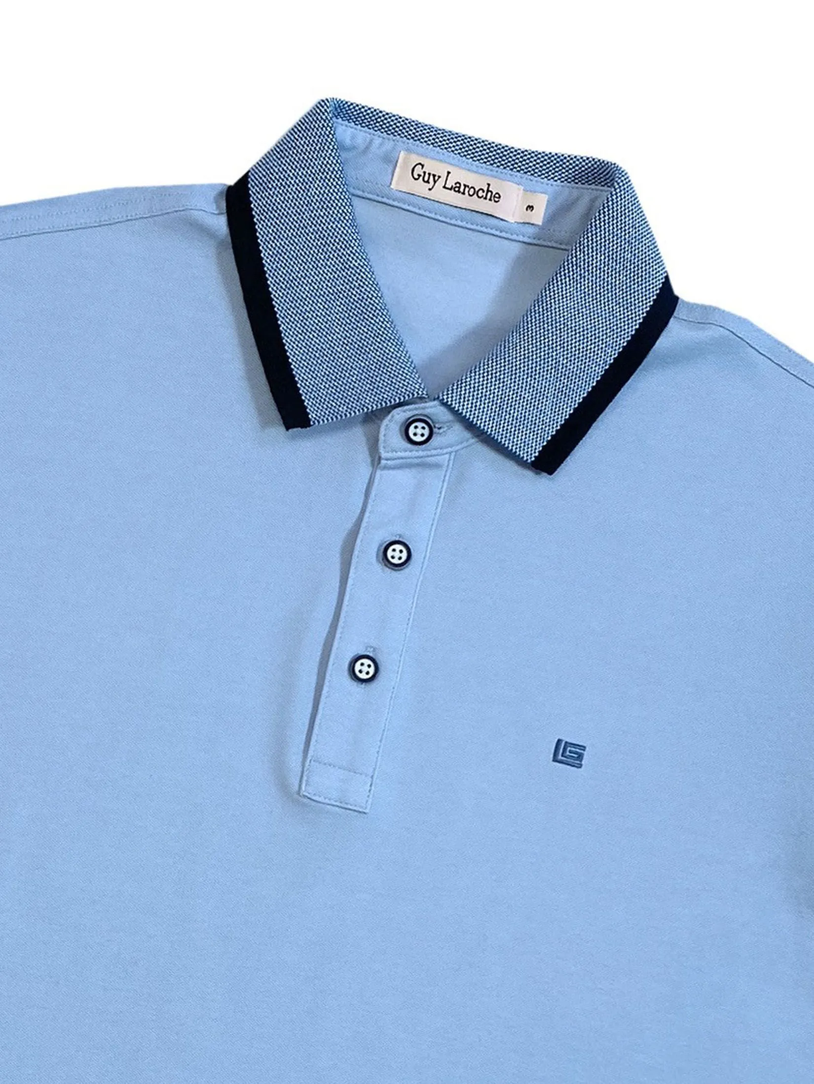 GUY LAROCHE MENWEAR Men's Polo Shirt BKL6300A5BU - Blue