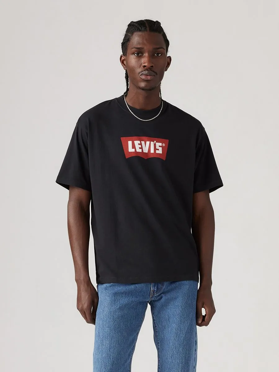 LEVI'S Men's Vintage Batwing Graphic T-Shirt Vintage Chili Oil Batwing Caviar