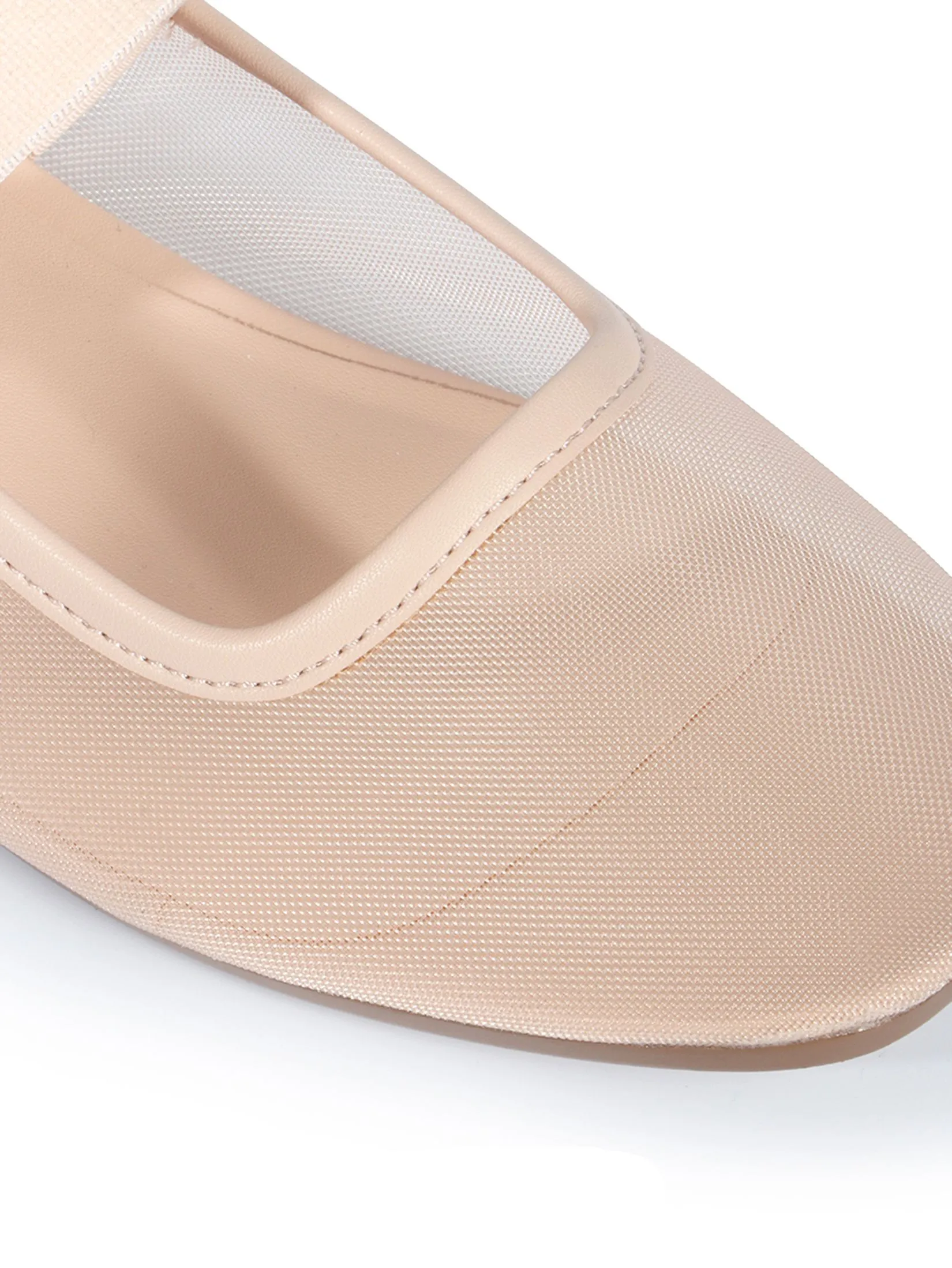 KENNETH COLE WOMEN FLATS MARY-MARY JANE MESH  /NUDE