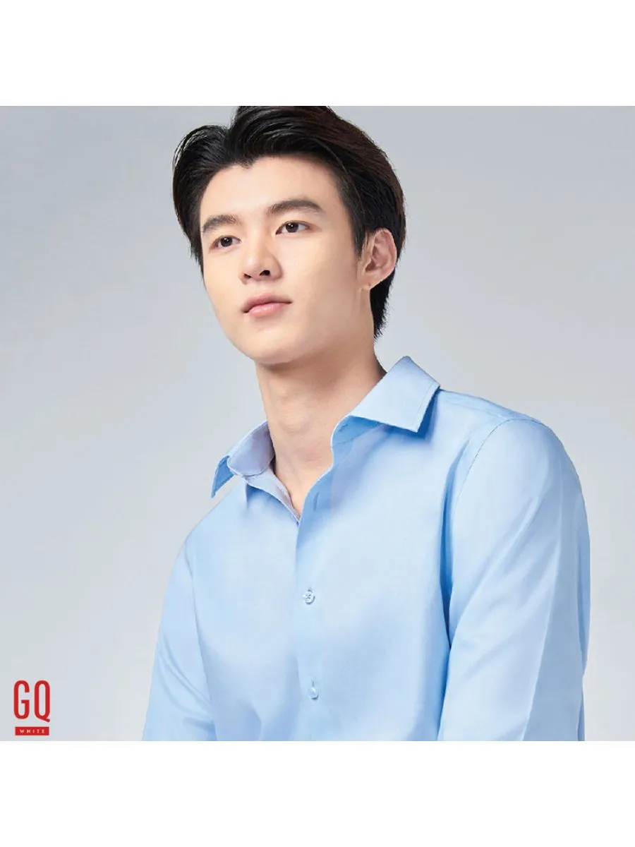 GQ SHIRT LS BW POCKET BK 039