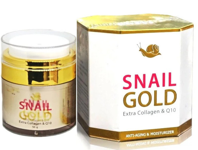 Улиточный крем с золотом и гиалуроновой кислотой Thai Herb 50 гр