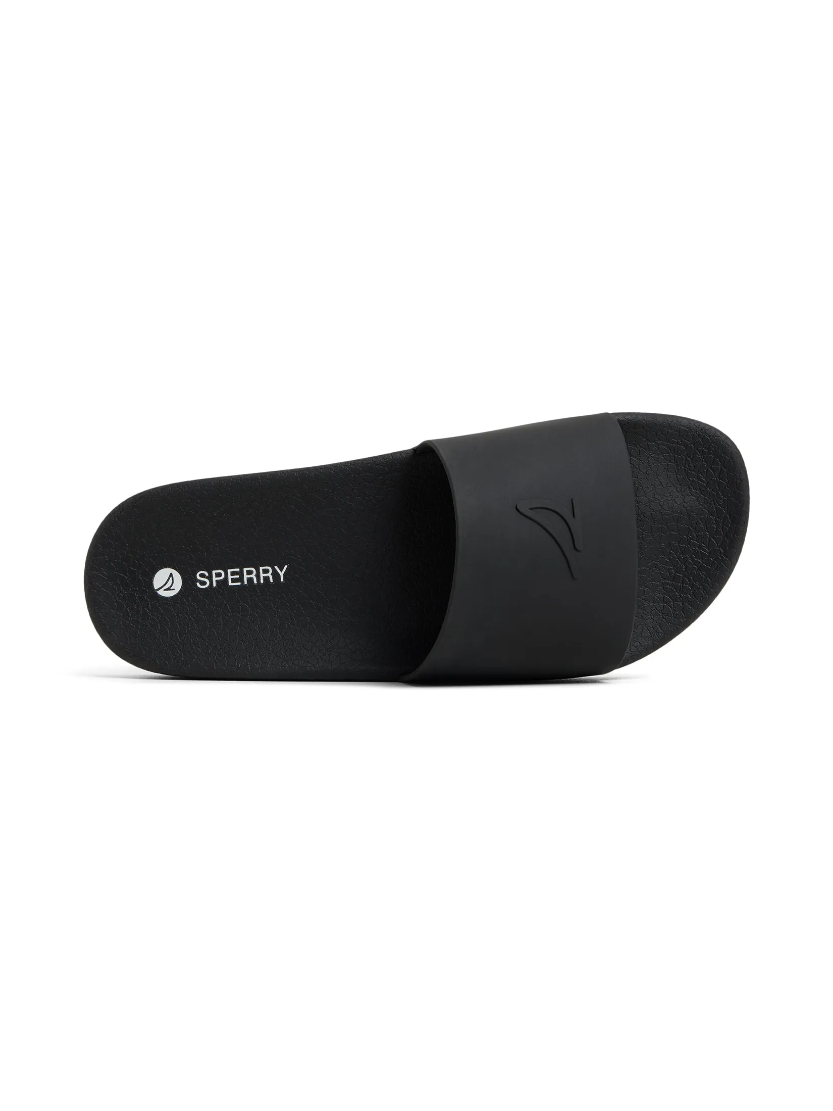 SPERRY MEN BLACK FREEBOARD S LOGO SLIDE SANDA