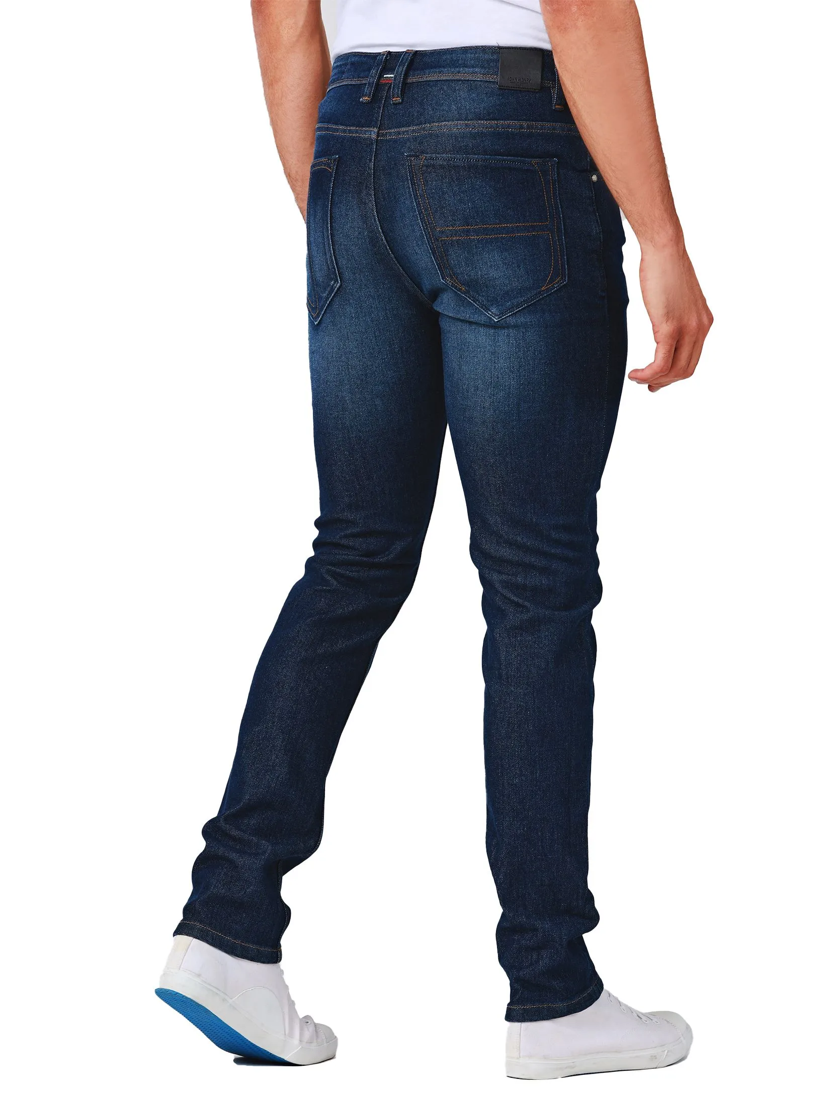 JOHN HENRY Men's Jeans (Slim Fit) DENIM Mid Indigo