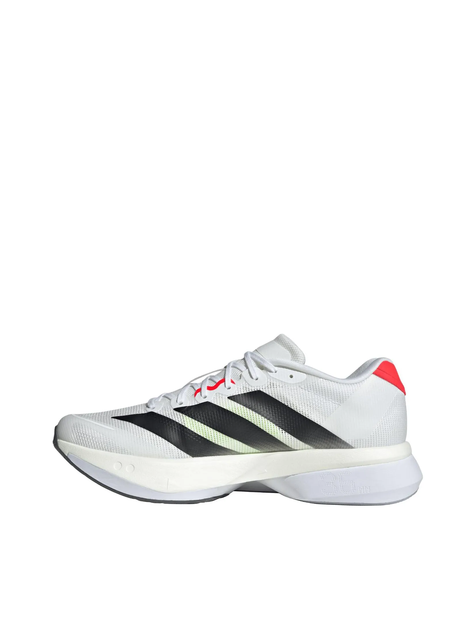 ADIDAS Men Running Shoes Adizero Boston 13 JS4932 Ftwr White / Core Black / Lucid Red