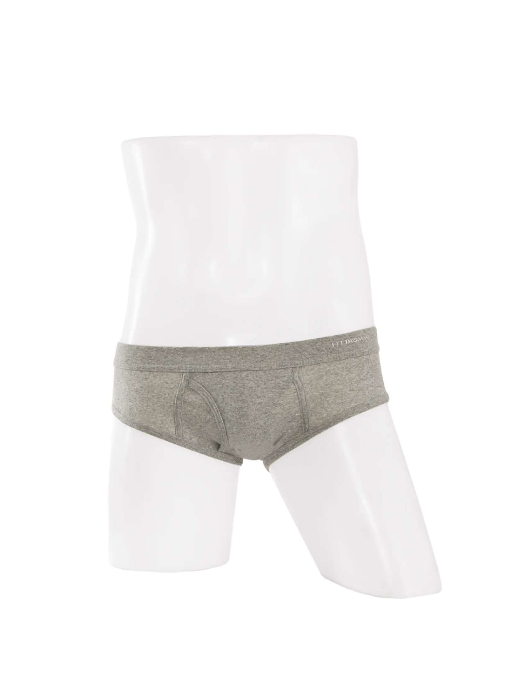 ELLE HOMME Men BRIEF Underwear KUB2001 Cotton 100% PACK 3 Pcs. - Grey