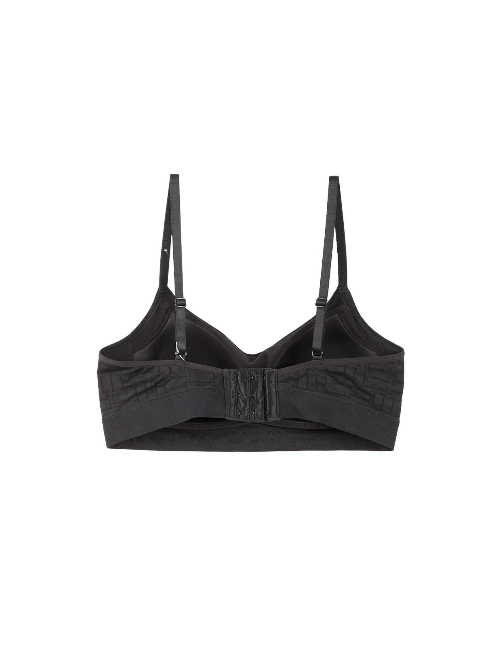 ELLE LINGERIE Women's Seamless strapless bra with padding model LB8765 - Black