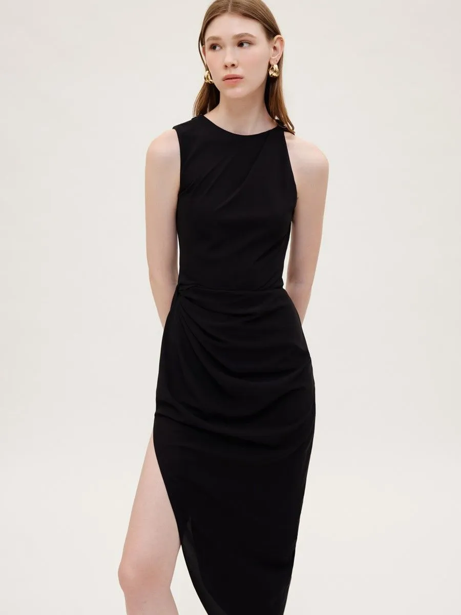 ASV ( SS24 )Kimber Asymmetrical Women Dress Black