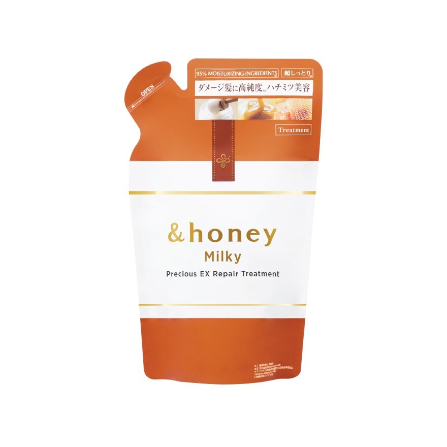 Honey Treatment Milky Precious Ex Repair Refill 385 G. - Orange