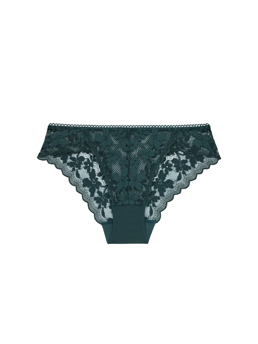 SABINA Panty Bikini Woman Basic Lace A/W 24 - Dark Green