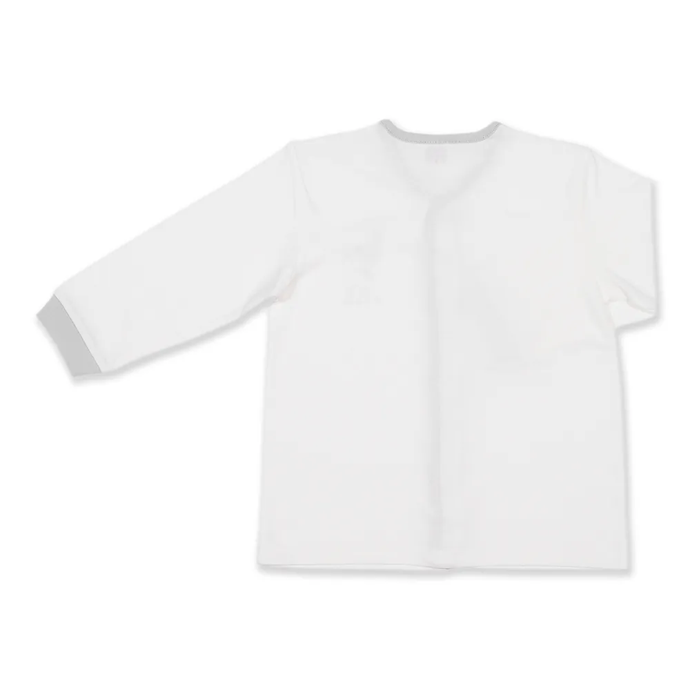 AUKA Gray ,Infant and Todddler Long-sleeved Open shoulder T-shirt, Auka Cocoa Alpaca.