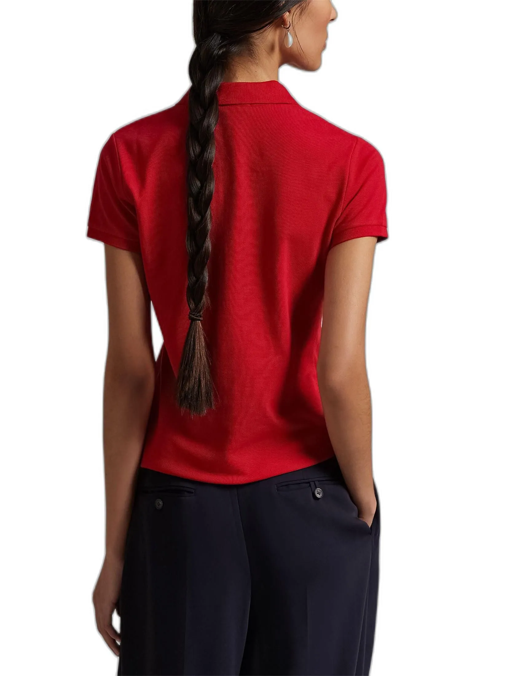 POLO RALPH LAUREN POLO-Slim Fit Stretch Polo Shirt WMPOKNINCU20375 600 RED