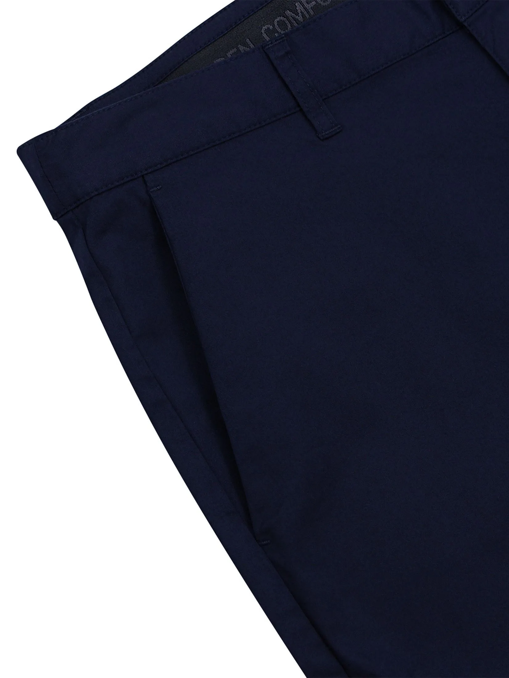 GIORDANO Men's Slim Cool-touch Shorts (180° Elastic Waist) Navy