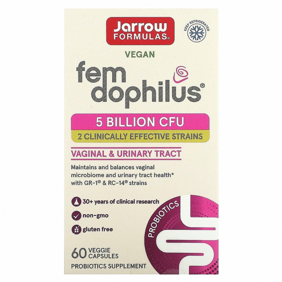 Jarrow Formulas, Women's Fem Dophilus, 60 капсул