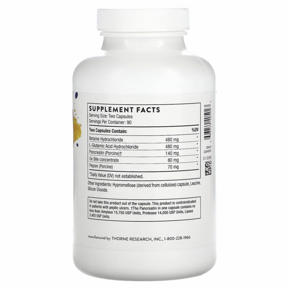 Thorne Research, Био-Гест, 180 вегетарианских капсул