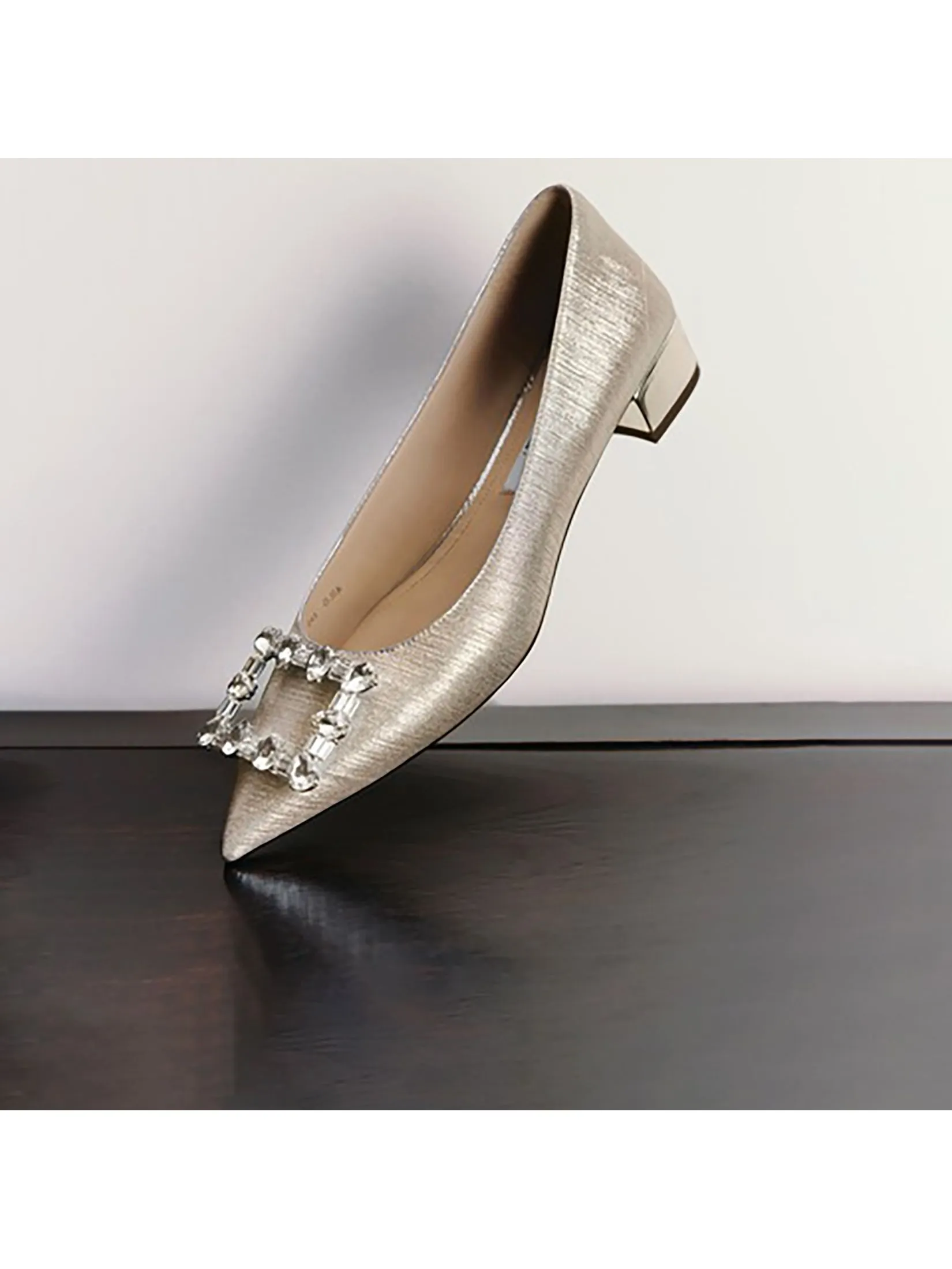 STACCATO Women Pumps Crystal Buckle Gold