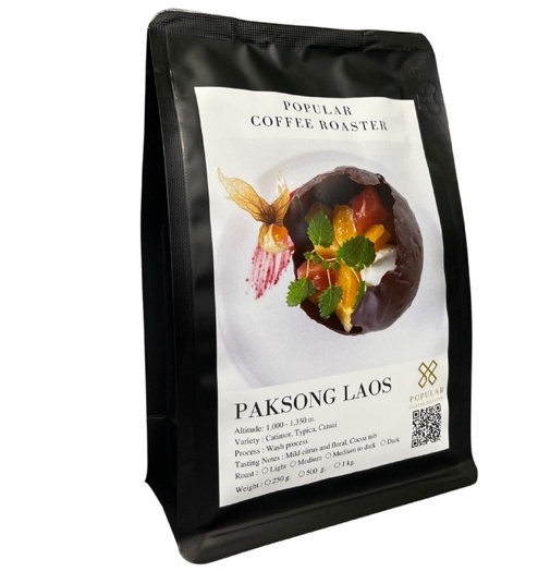 Лаосский кофе с ореховым ароматом в зернах Paksong Laos 3 вида обжарки