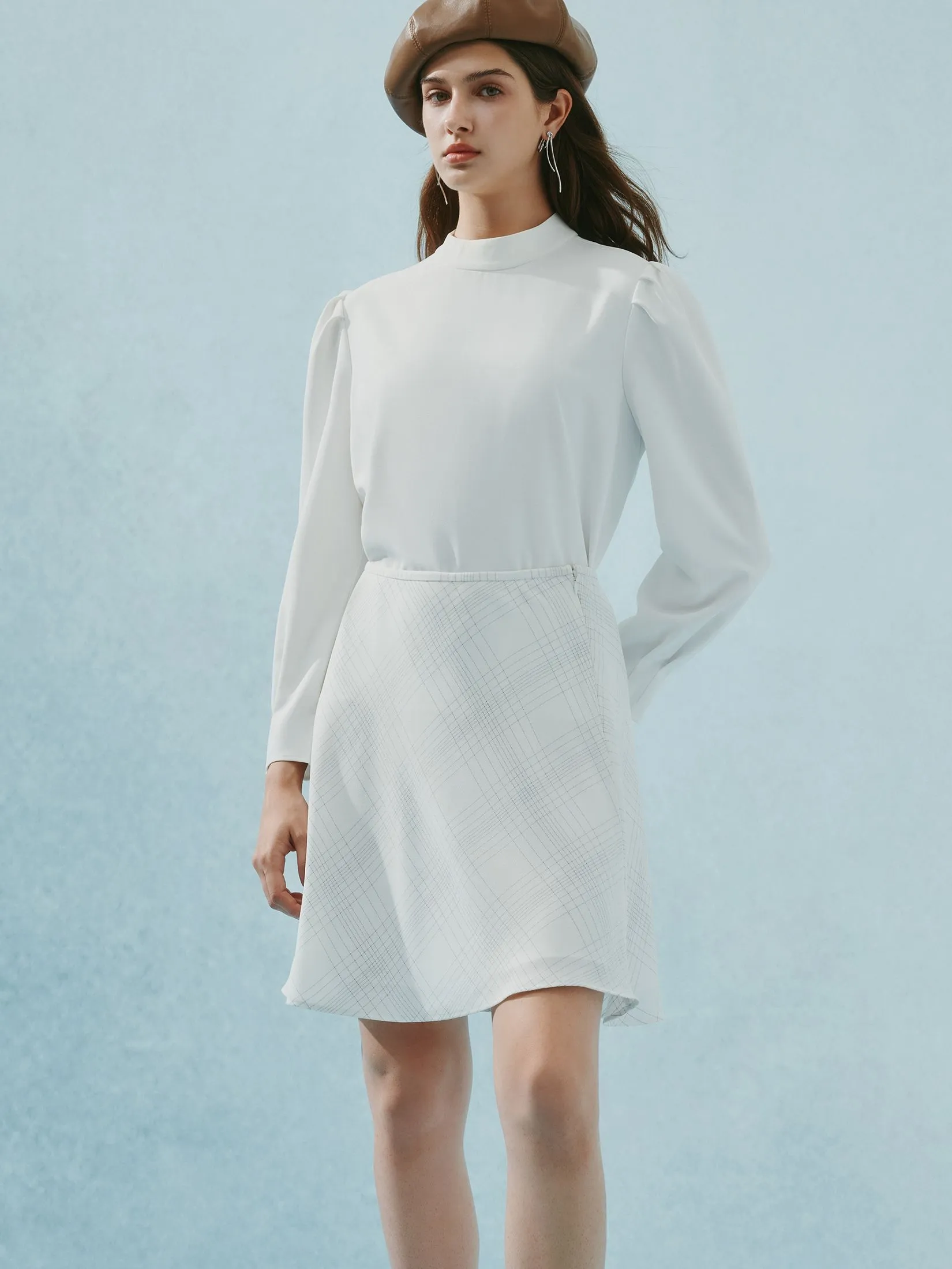 G2000 Women Clothing Poly Textile Crepe Blouse Regular Fit - Off-White