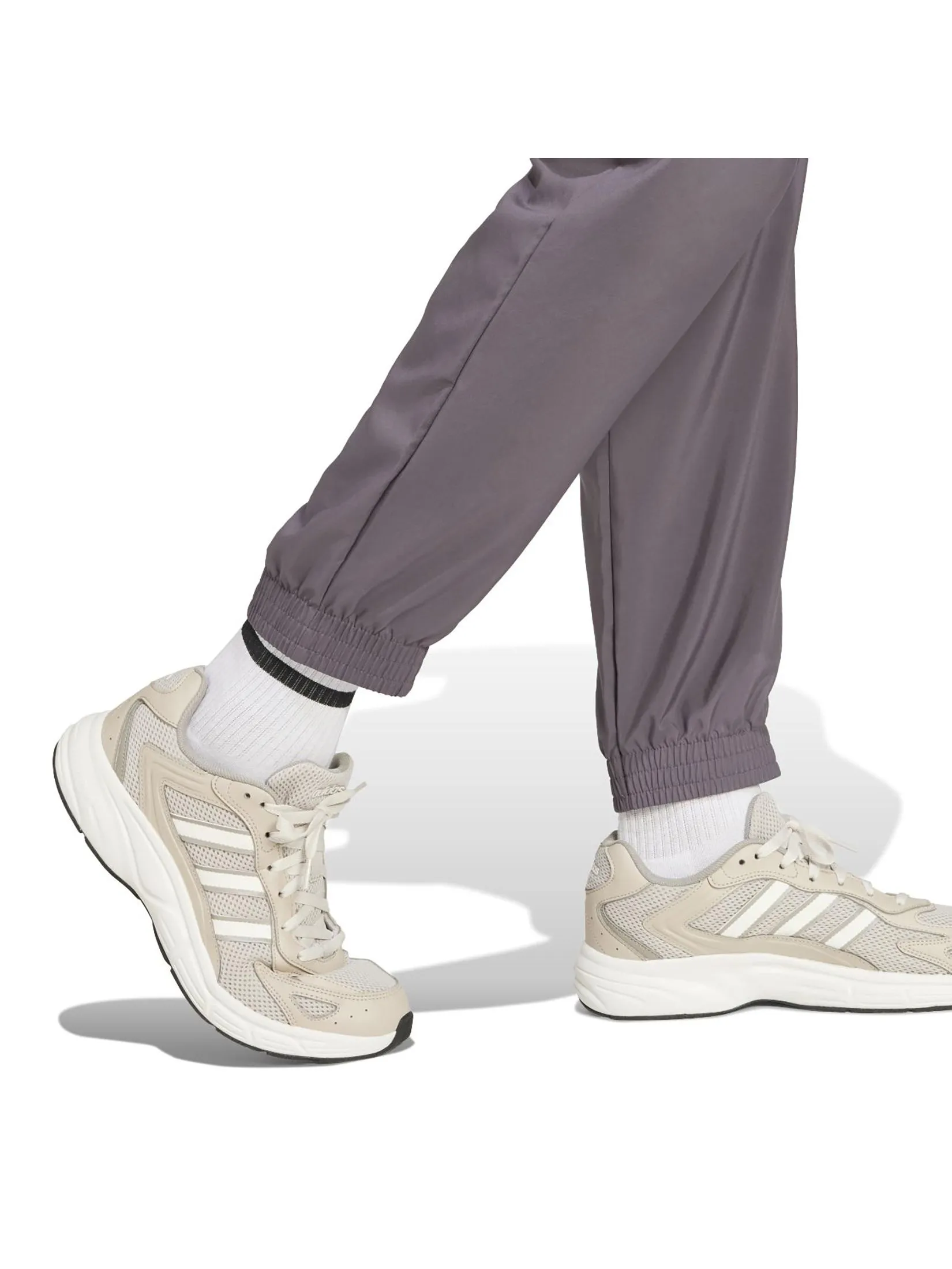 ADIDAS Men Cargo Joggers Essentials Small Logo Grey Strata / Black