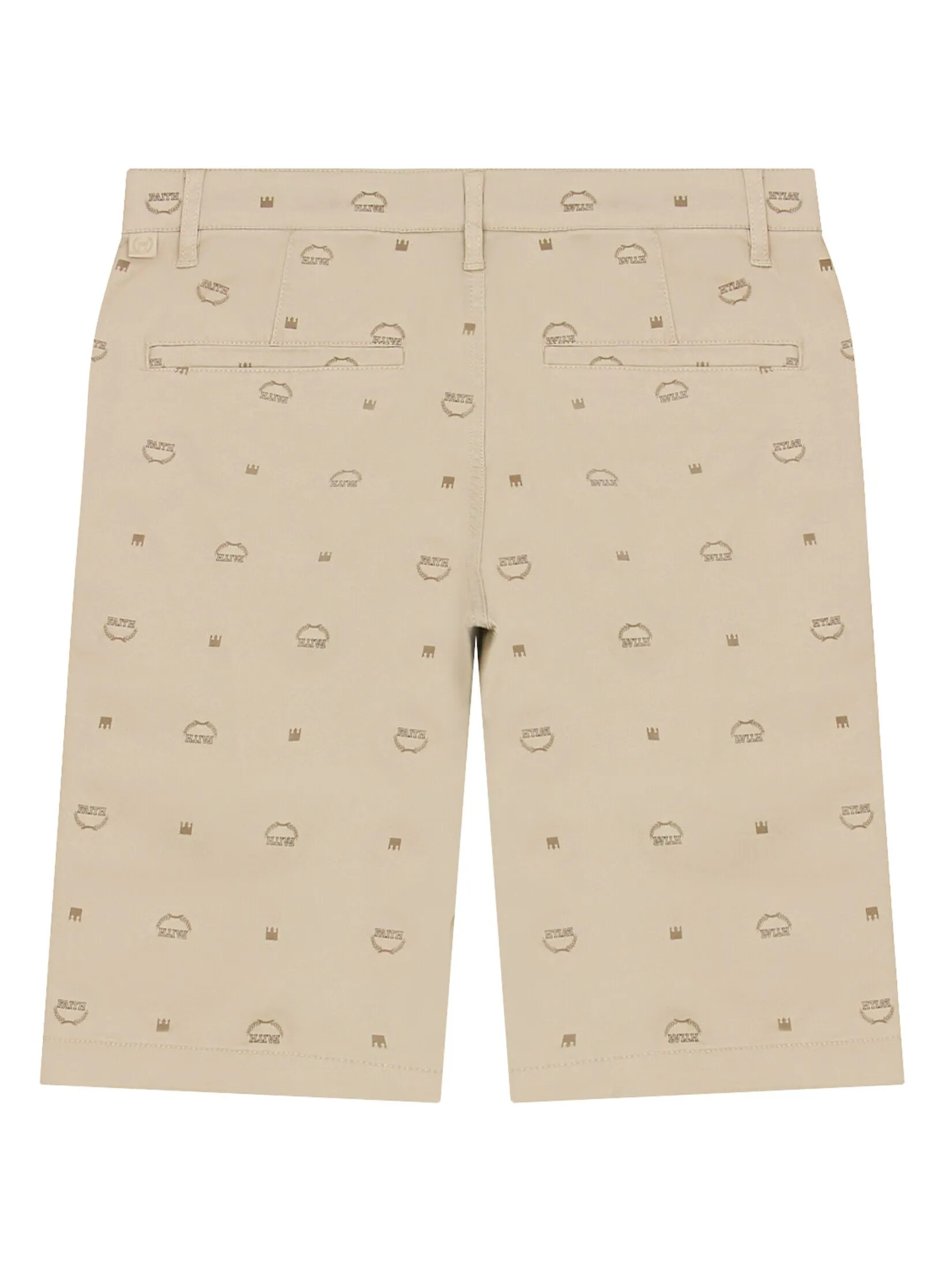 GIORDANO Men's Slim Twill Bermuda Shorts (180° Waistband) Crockery x Timber wolf x Teak Khaki