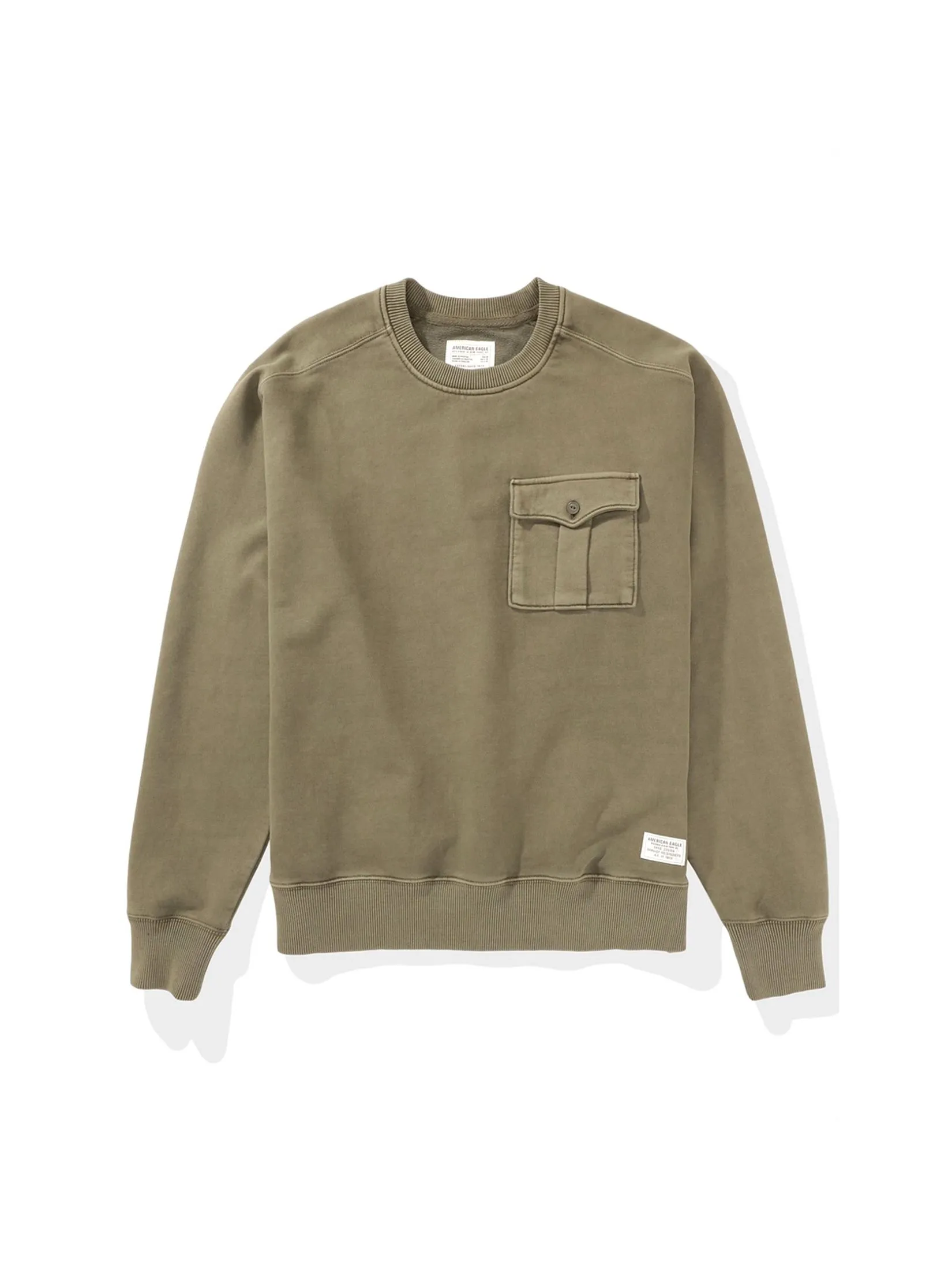 AMERICAN EAGLE MEN 2329 INTL UTILITY CREWNECK 309 OLIVE