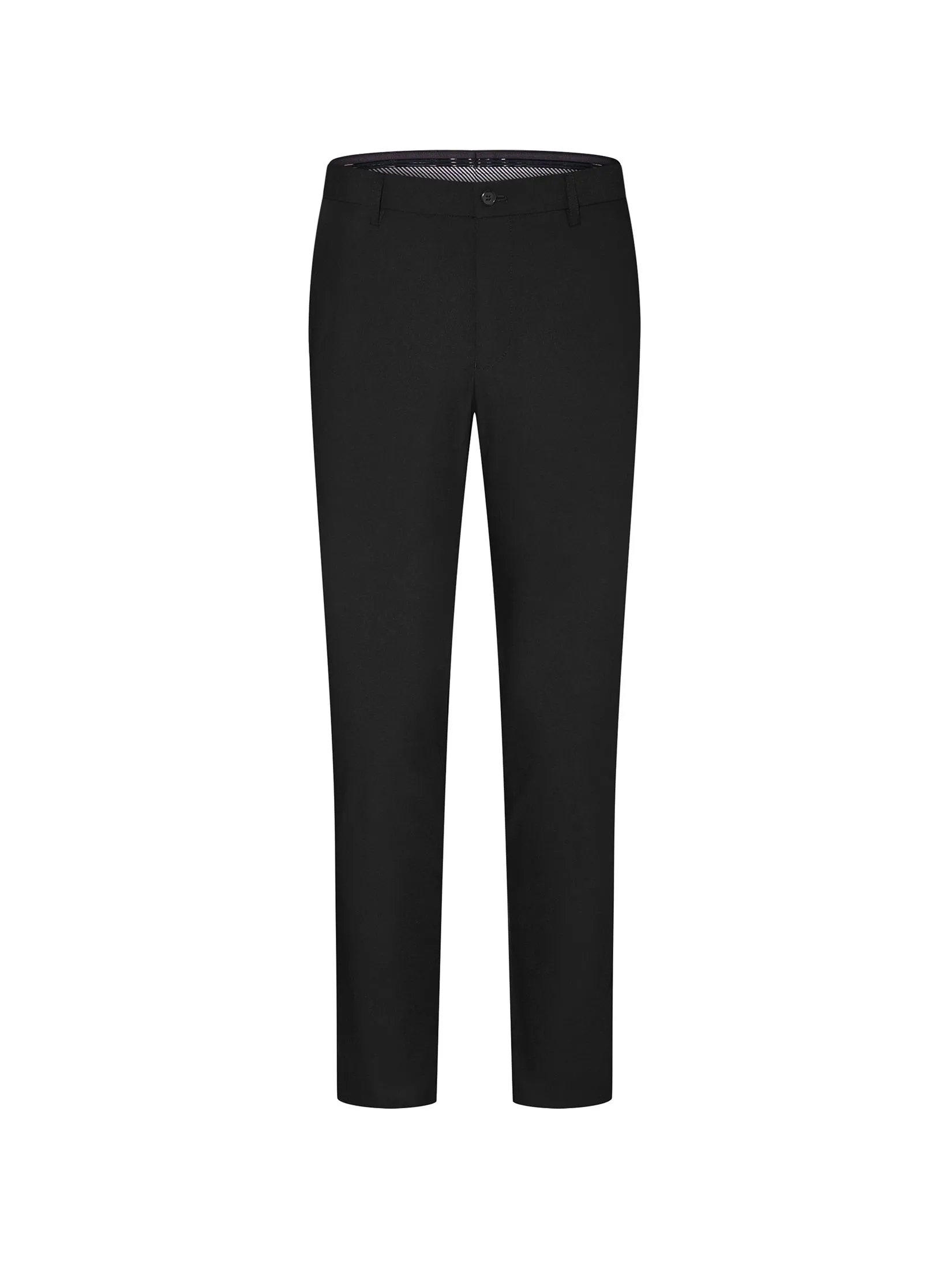 G2000 Men Clothing Multi-Way Stretch Plain Formal Pants Slim Fit - Black