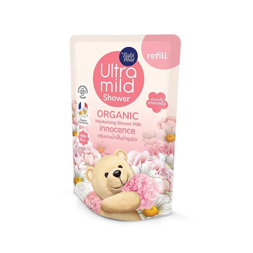 Ultra Mild By Babi Mild Shower Organic Milk Innocence 360 Ml.Refill สบู่เหลวเด็ก
