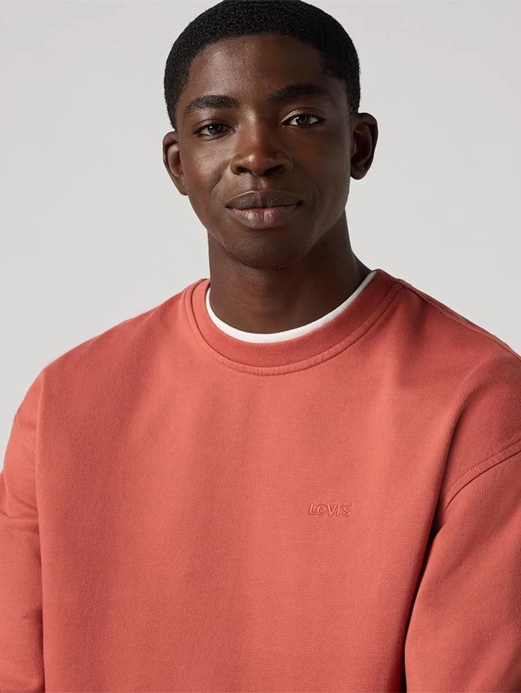LEVI'S Men's Seasonal Crewneck Sweatshirt Red