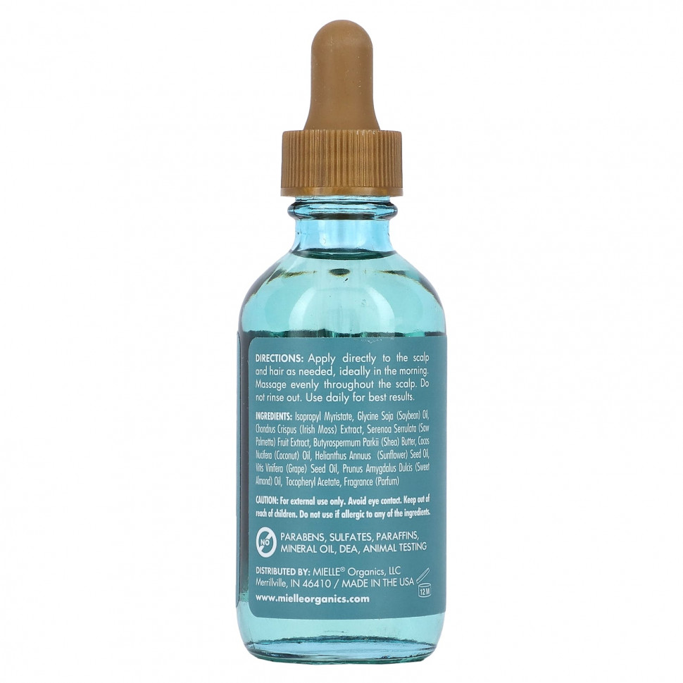 Mielle, Масло для кожи головы и волос против выпадения волос, морская масса, 59 мл (2 жидк. Унции)
