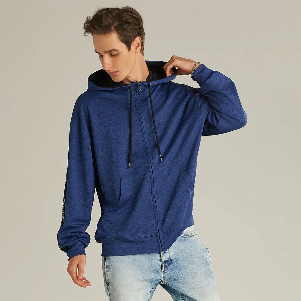 MC JEANS Hoodie Unisex Navy Blue MJHP178