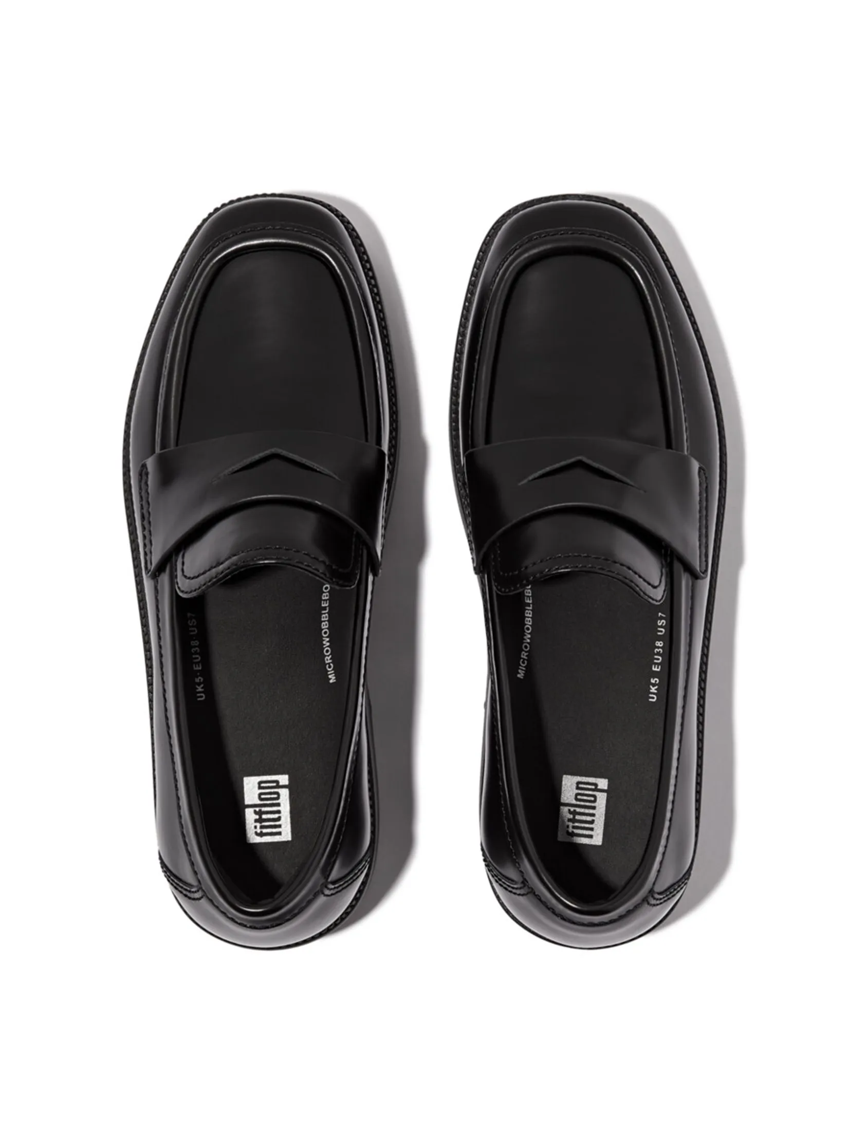 FitFlop™ WOMEN'S F-LUMA DEMI-WEDGE PENNY BLACK