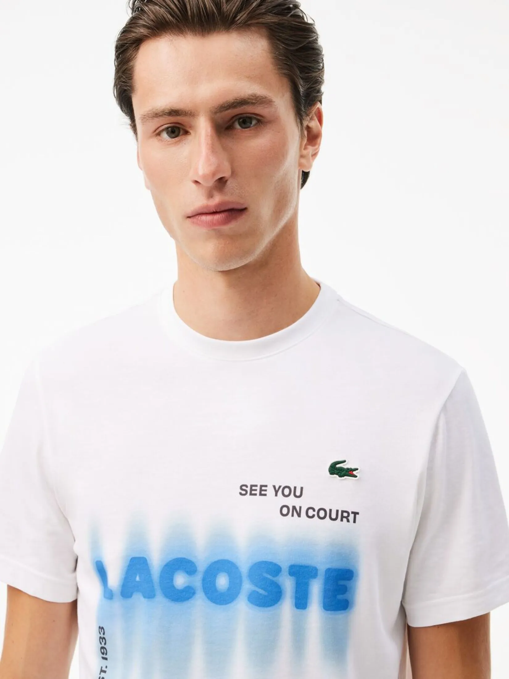 LACOSTE Lacoste Tennis x Daniil Medvedev T-shirt White
