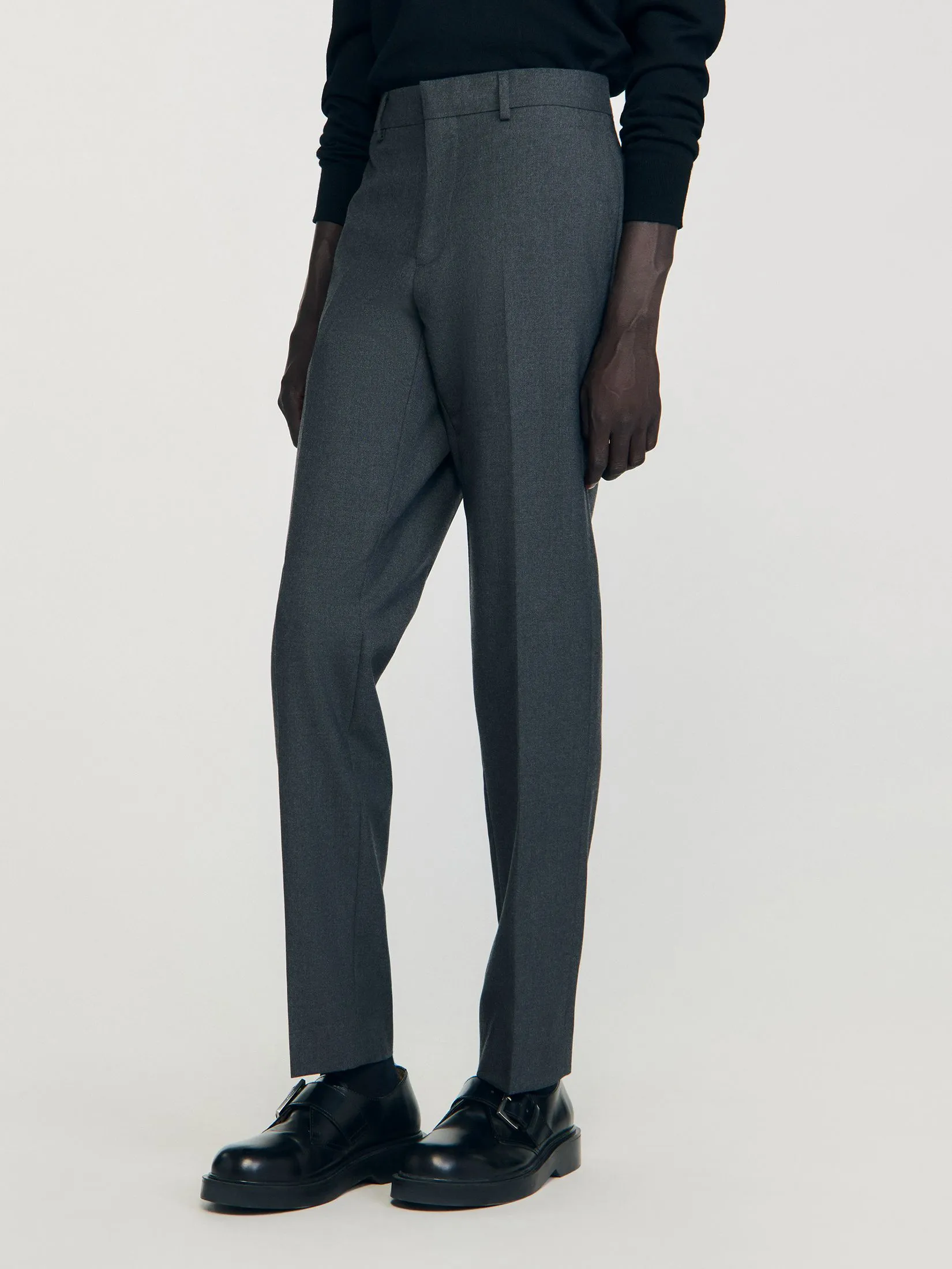 SANDRO Wool Suit Trousers