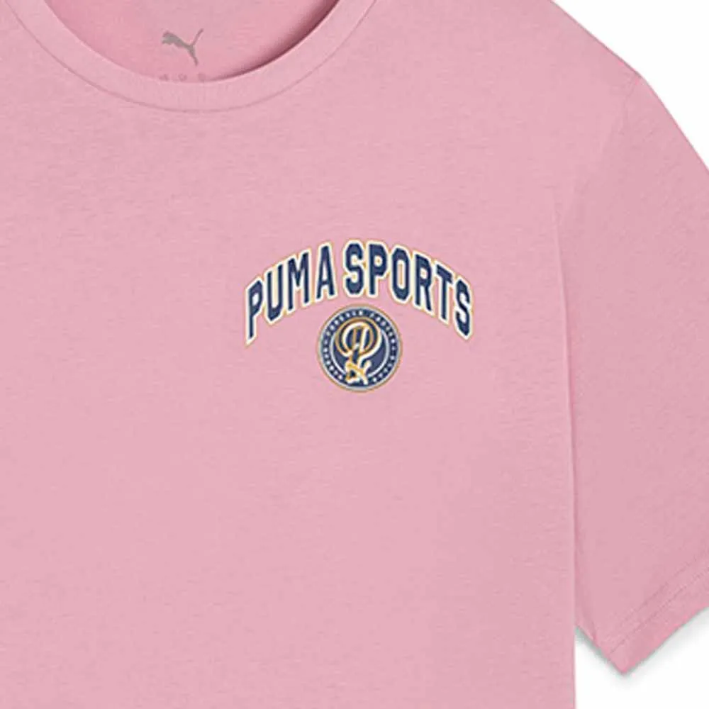 PUMA Wardrobe Essentials Sports Legacy Graphic Women T-Shirt Pink - PU097AP045EOTH