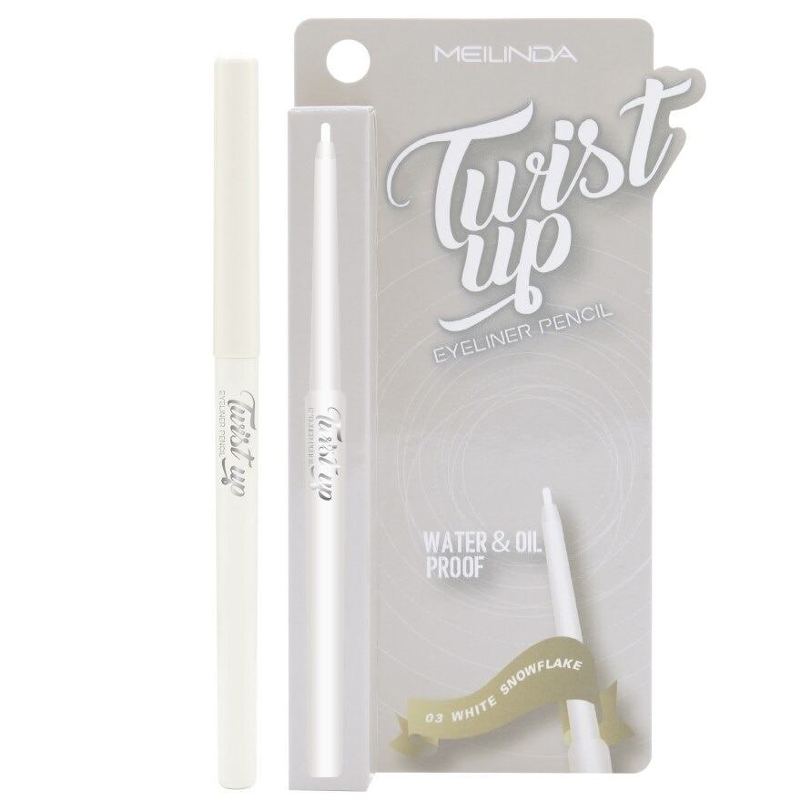 Meilinda Twist up Eyeliner 0.35g. 03 White Snowflake