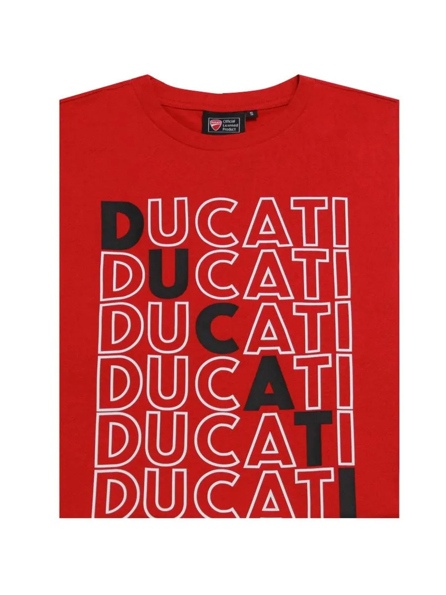 DUCATI RED T-shirt Loose Fit for men DCT52 063
