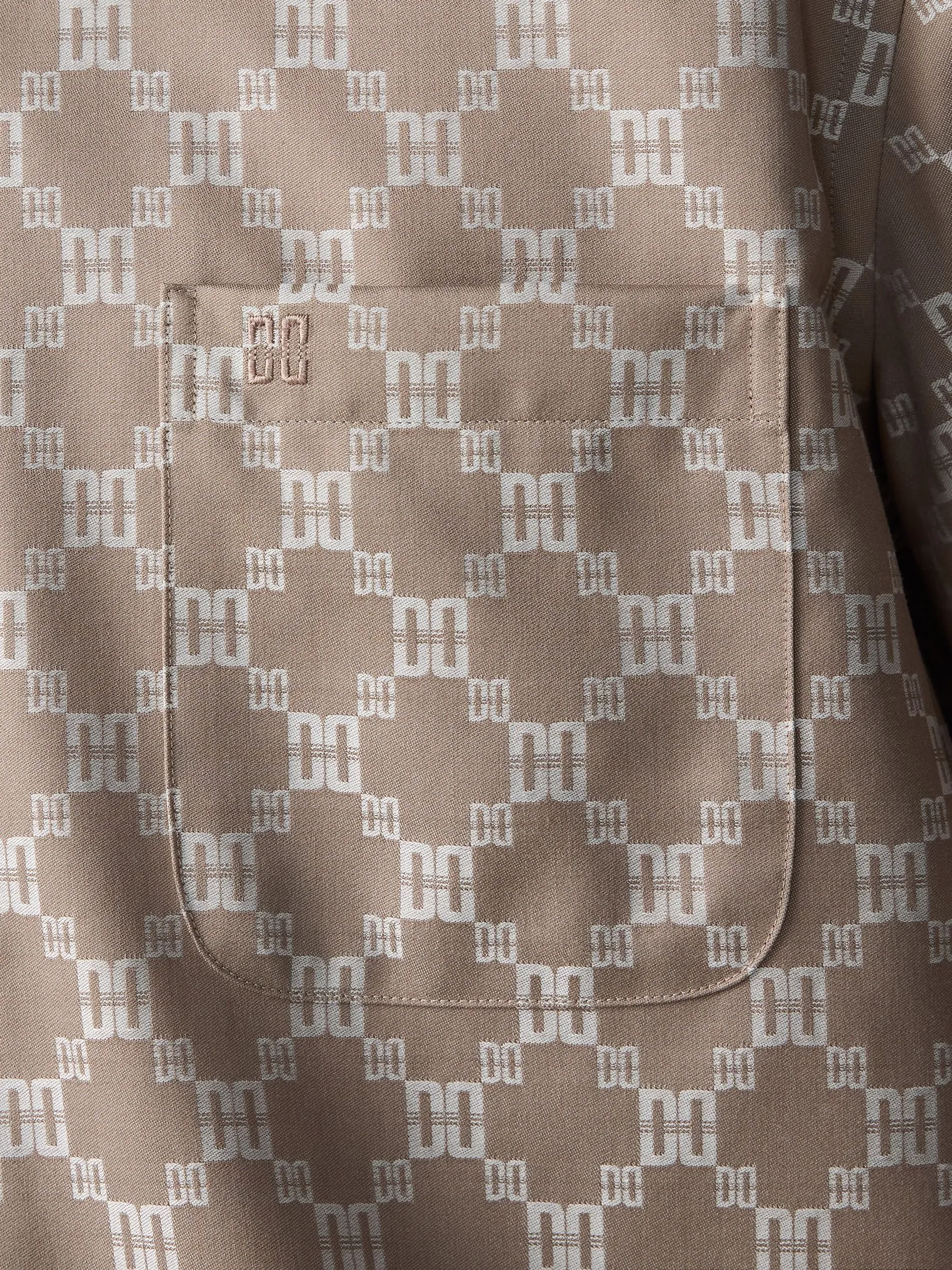 DAKS MEN Long Sleeve Shirt Smart Fit Khaki