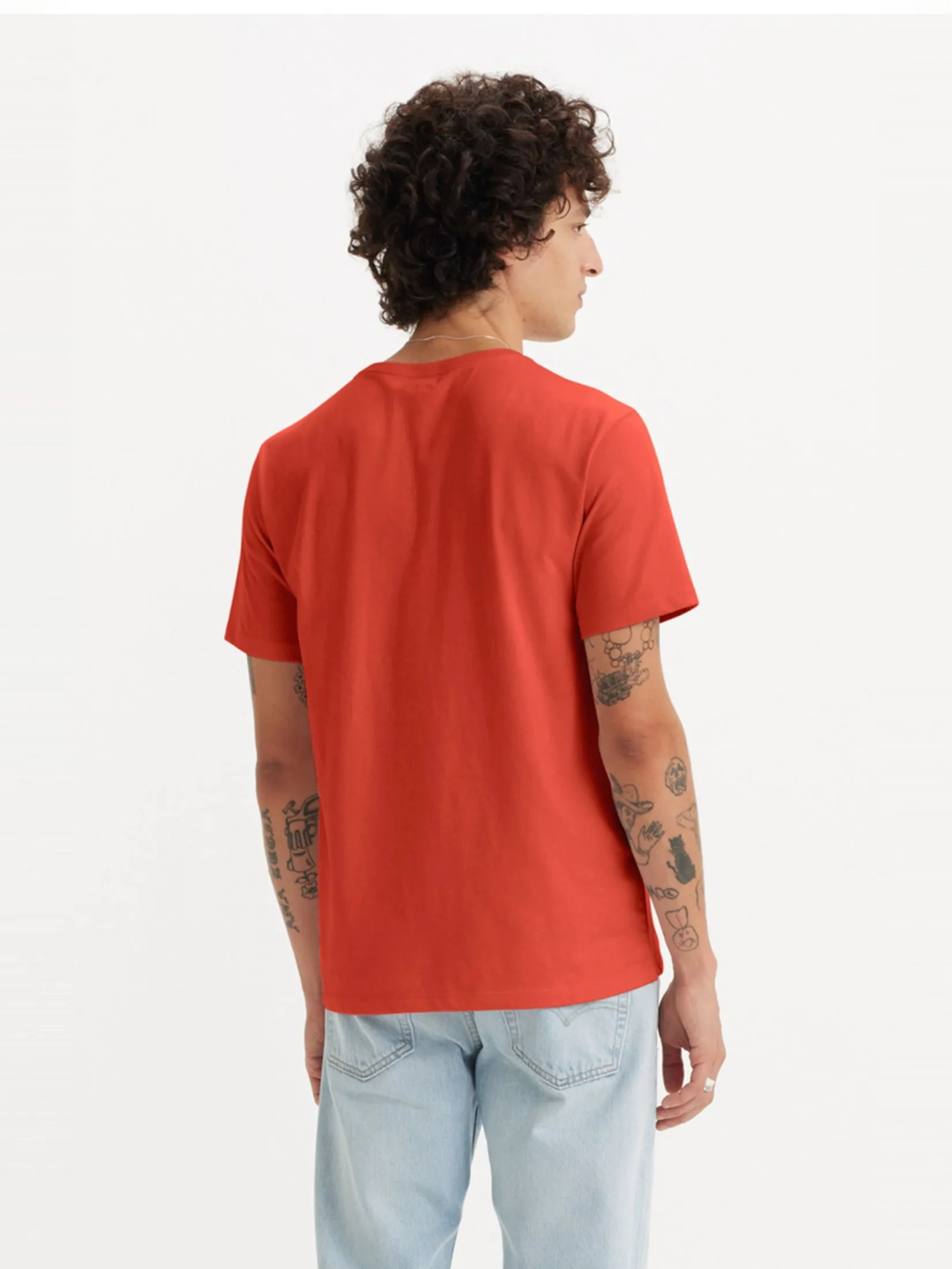 LEVI'S Men's Original Housemark T-Shirt Orange