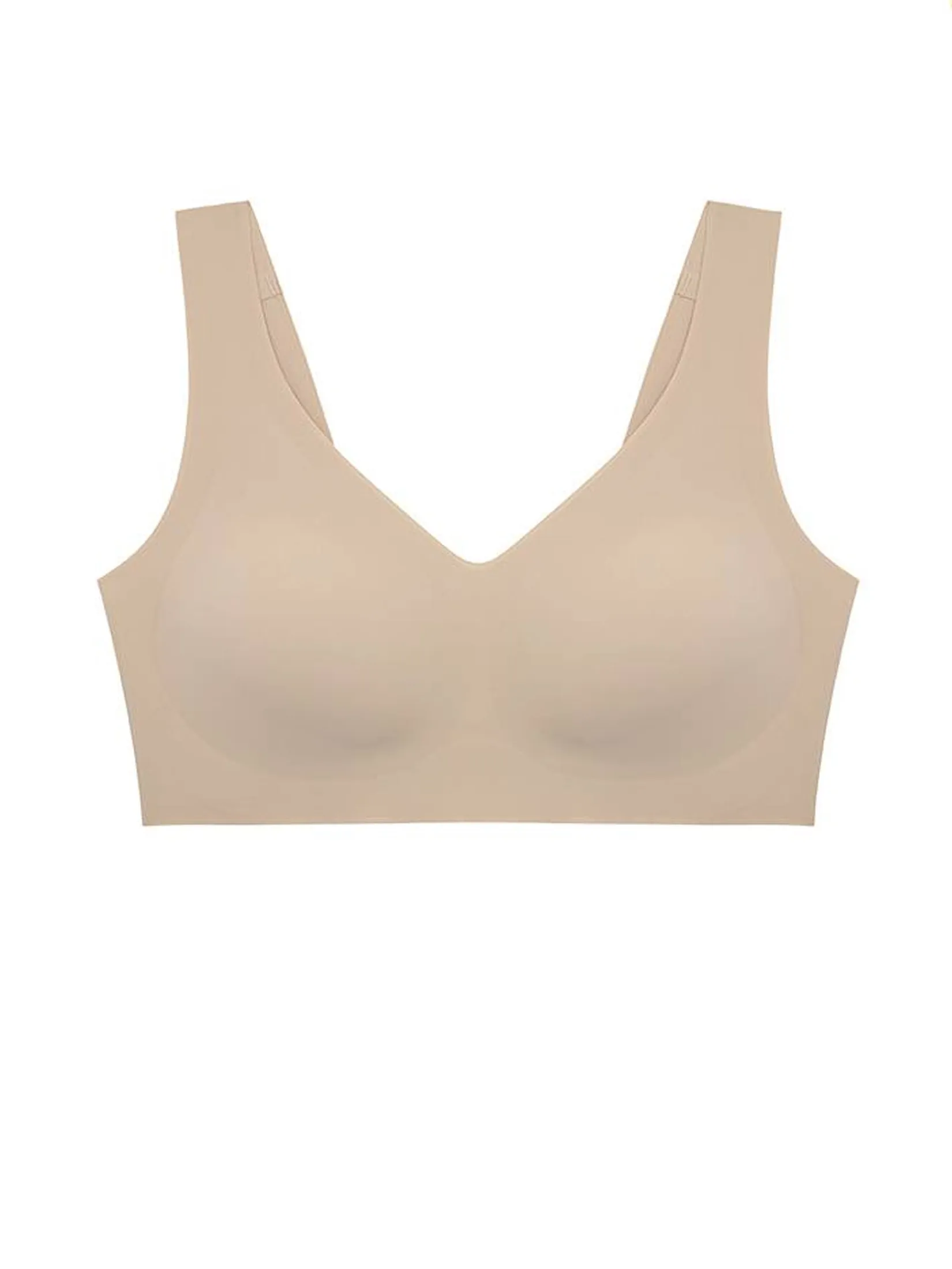 SABINA [Pack 4 Piece] [Online Exclusive]  Perfect Bra Seamless Wireless Bra - Sand