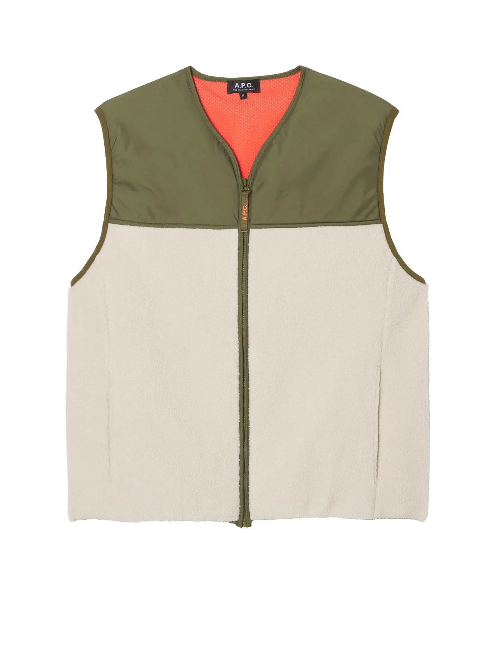 A.P.C. Men Vest Blouson Marty AAC Blanc Casse