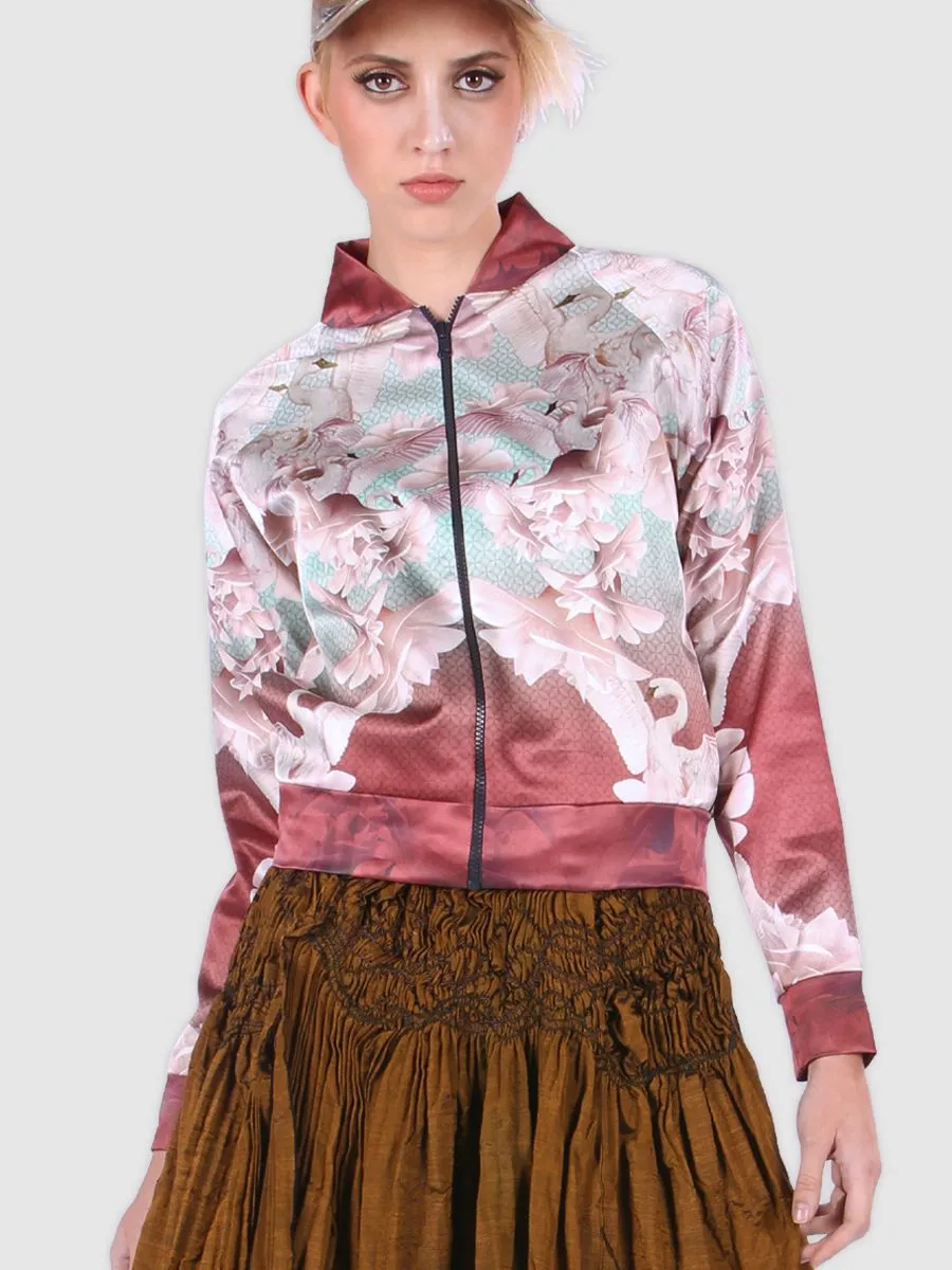 PEDZ Red Pedz Aesthetic Swan Jacket