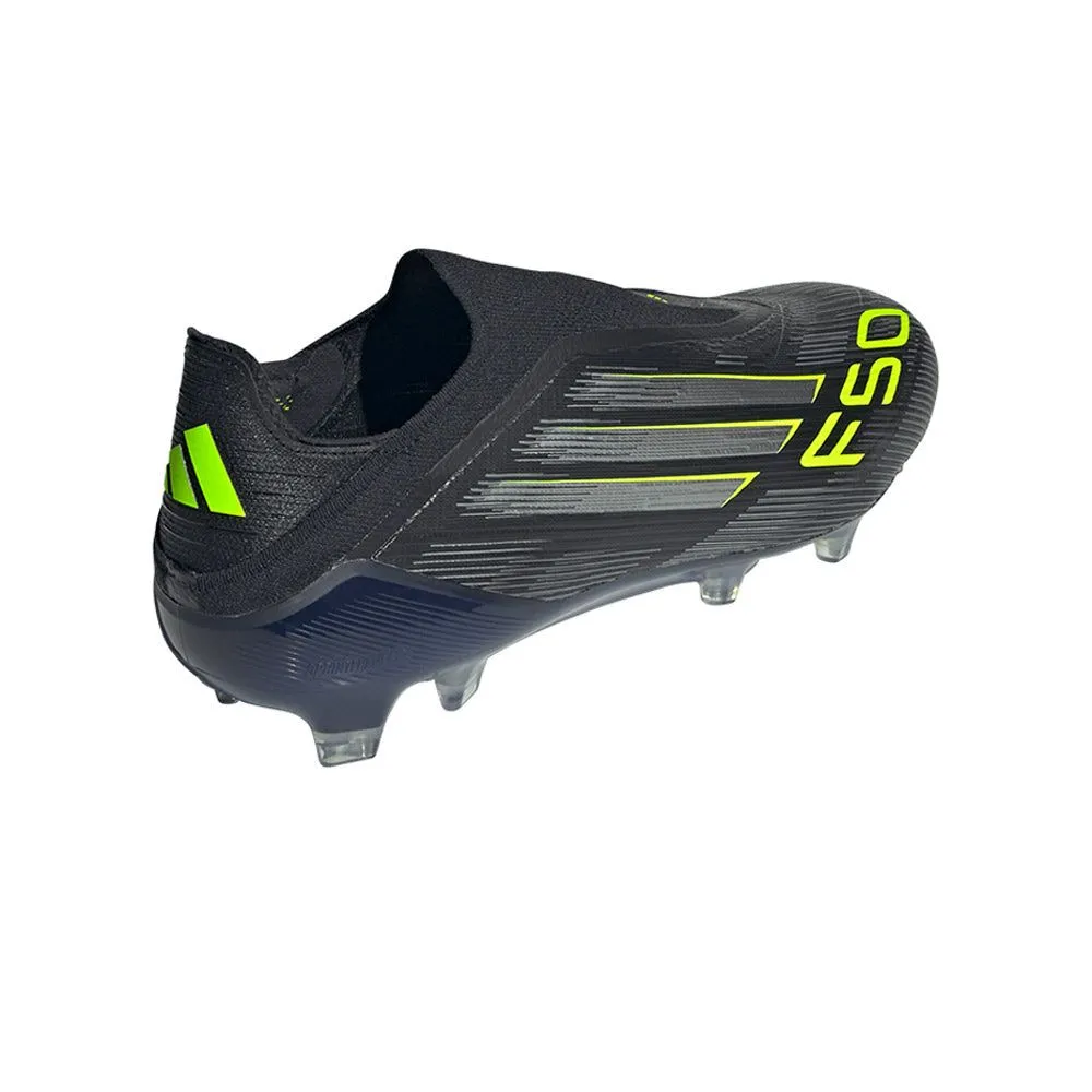 ADIDAS F50 Elite Laceless FG Men Football Shoes Black - AD001SH738EMTH